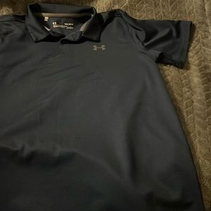 Under Armour navy short sleeve polo type shirt